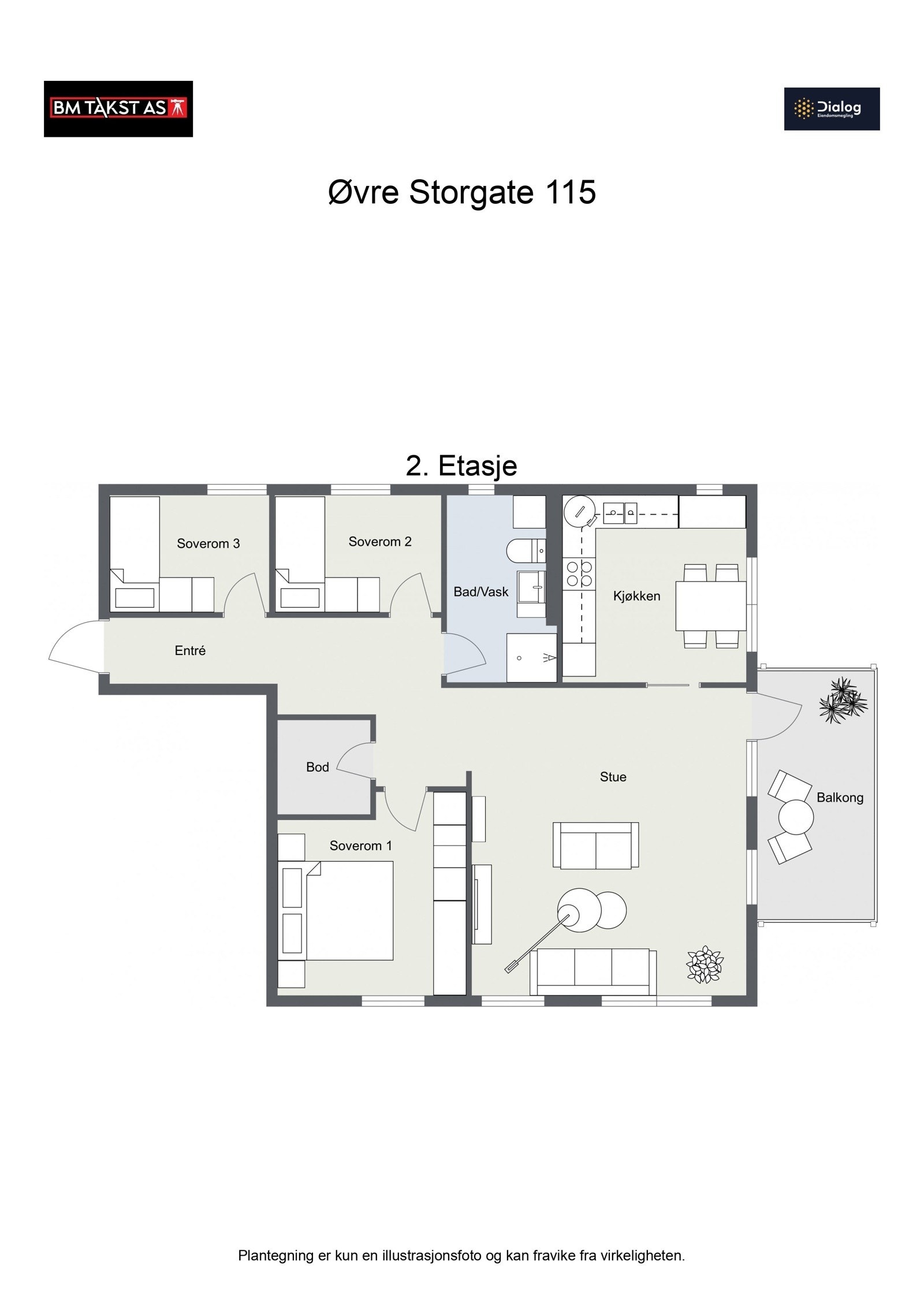 Plantegning Galleribilde