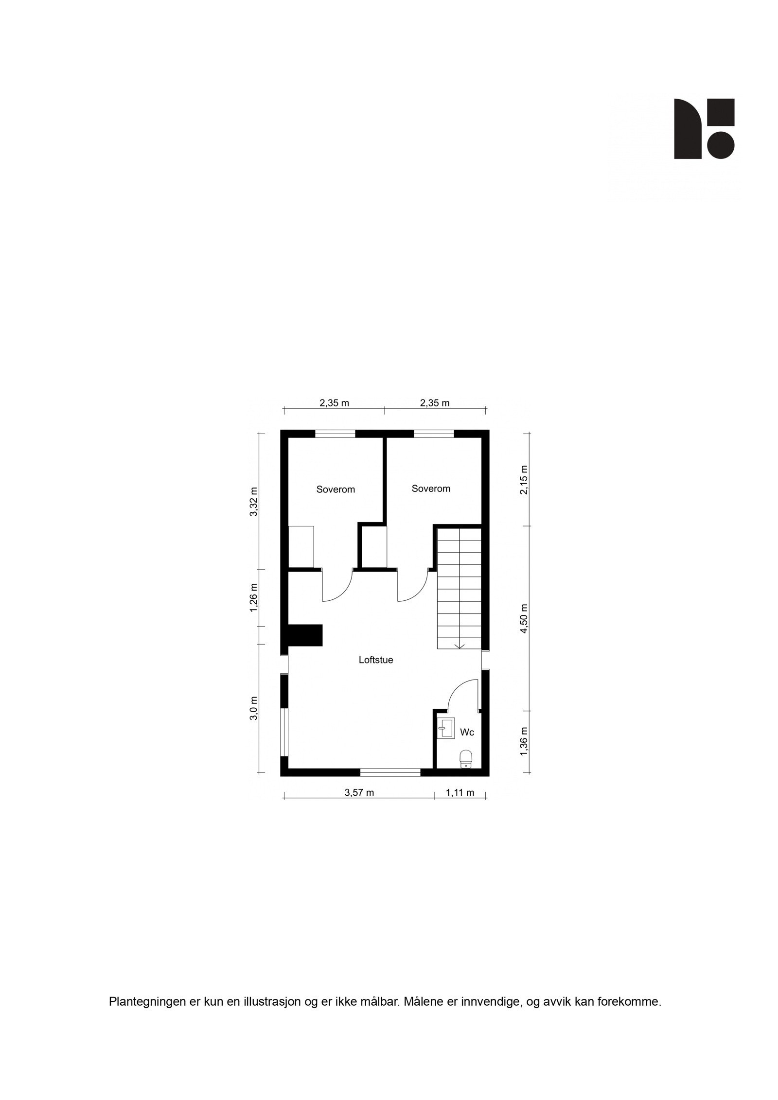 Plantegning 2. etasje. Galleribilde