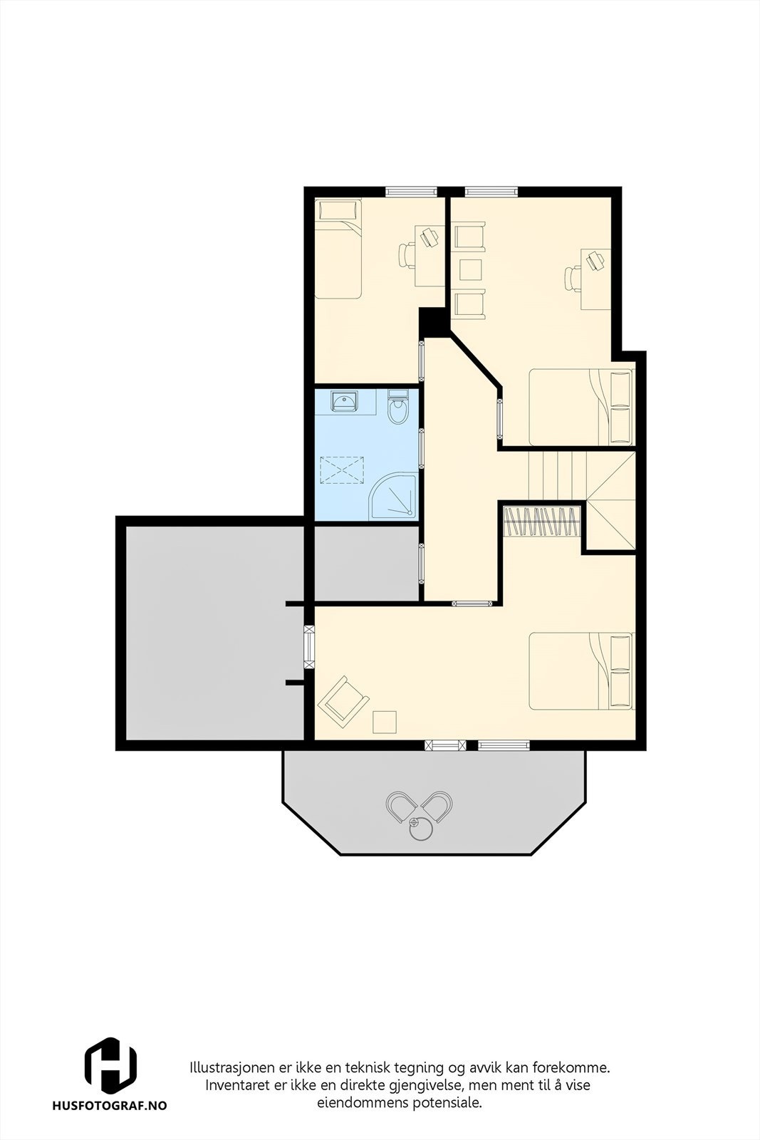 Plantegning 2. etasje. Galleribilde