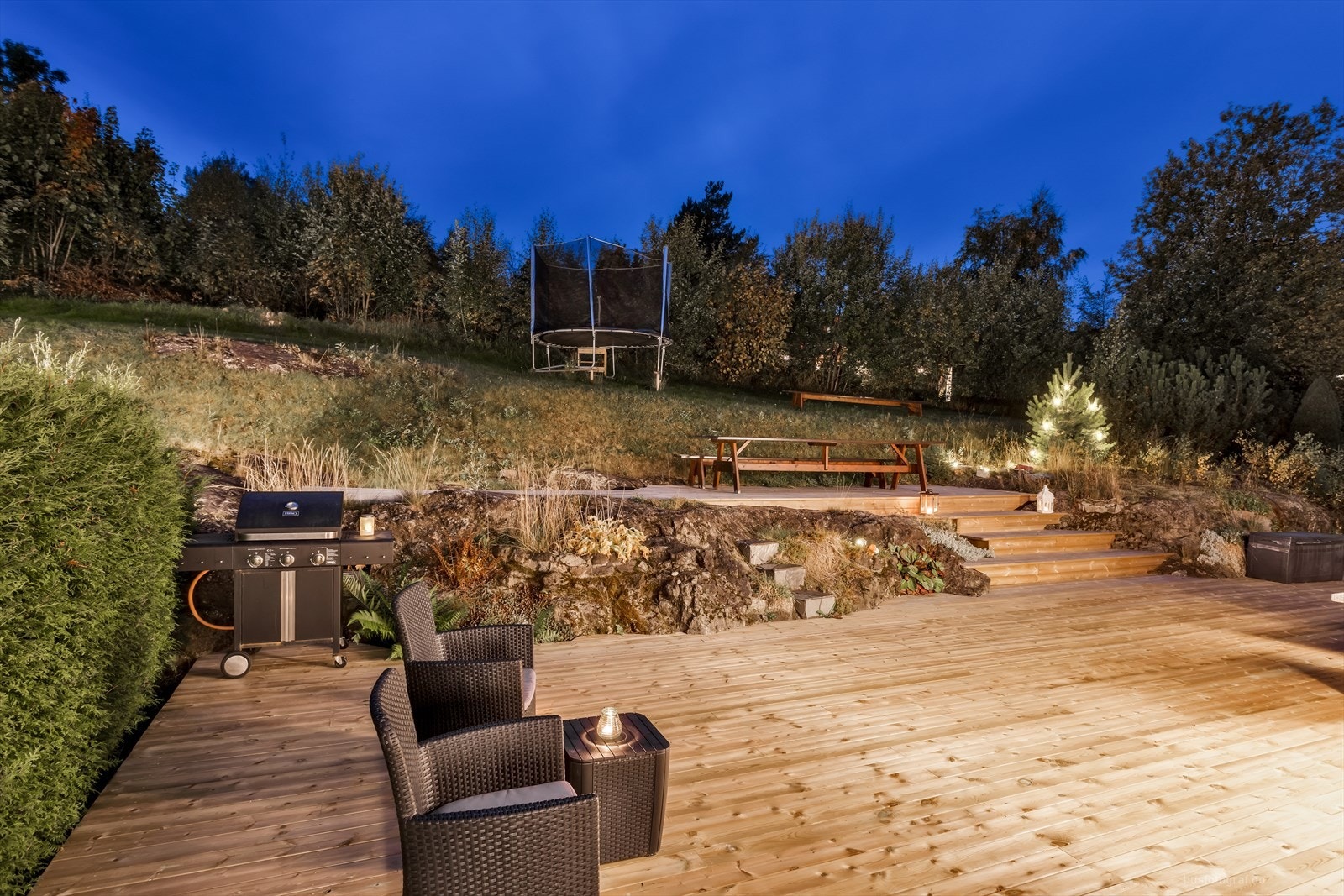 Her ligger alt til rette for fine dager utendørs sommerstid. Galleribilde