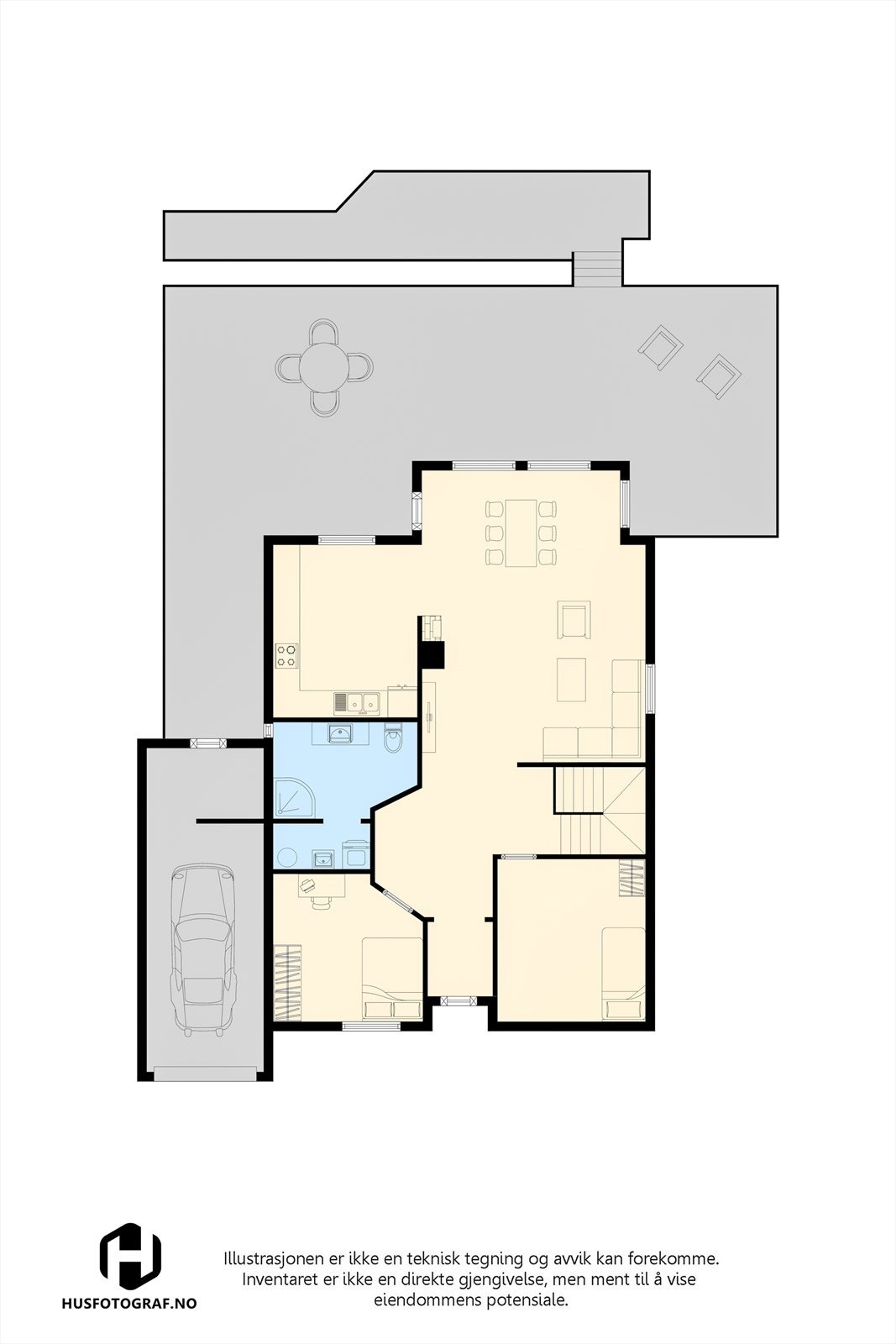 Plantegning 1. etasje. Galleribilde