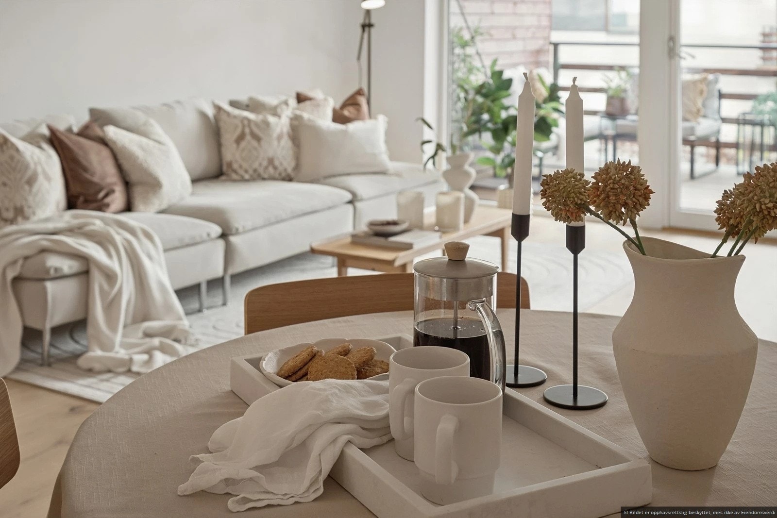 Detaljer fra stuen. Galleribilde