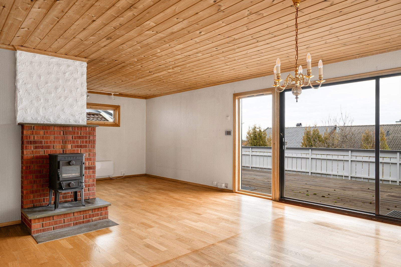 Vedovn i stuen sørger for et lunt og godt inneklima. Galleribilde