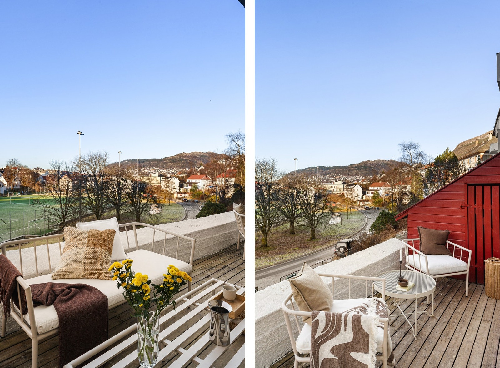 God plass til utemøbler, her kan man nyte mange flotte dager. Galleribilde