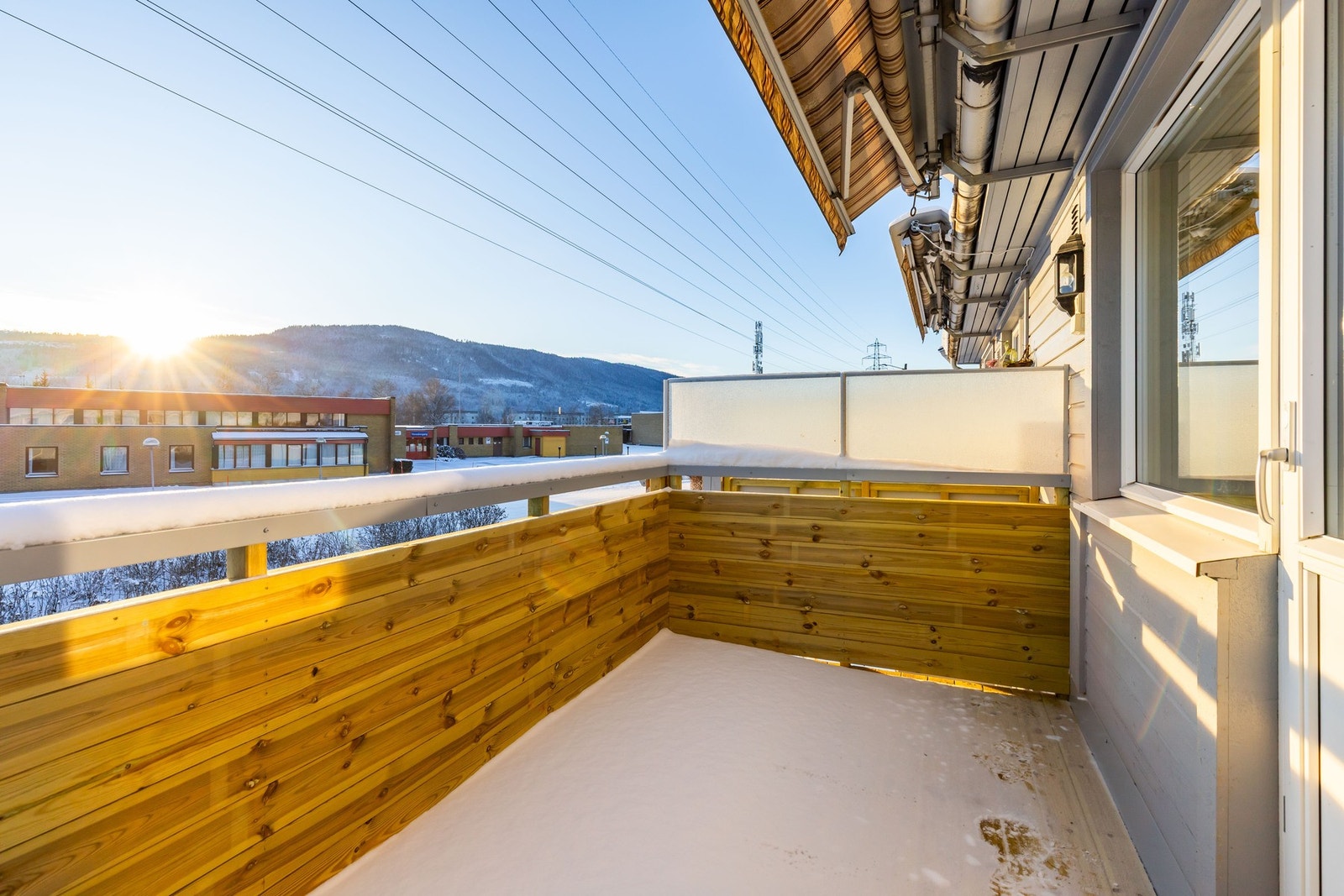 Balkongen er meget usjenert. Galleribilde