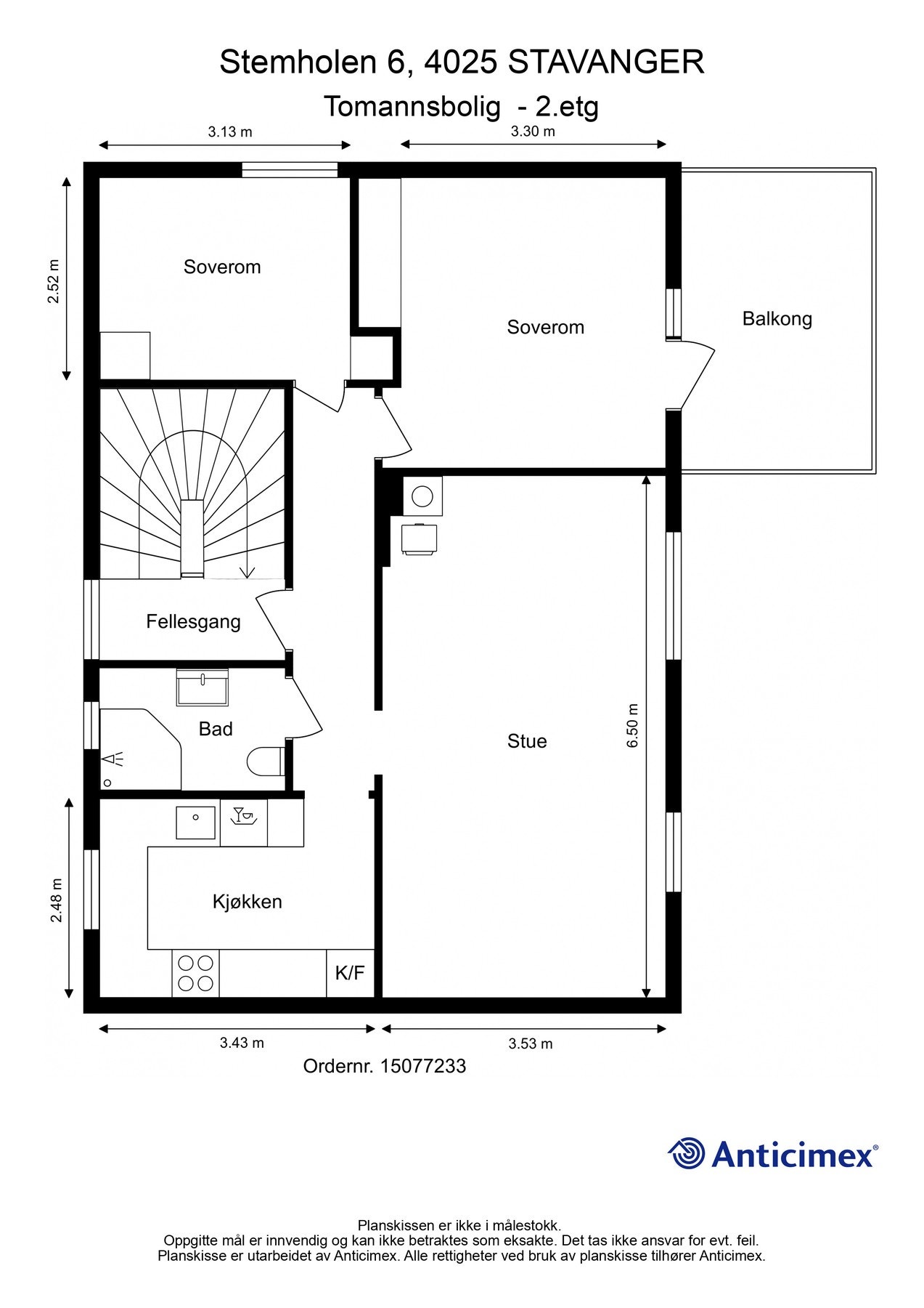 Plantegning 2.etasje. Galleribilde