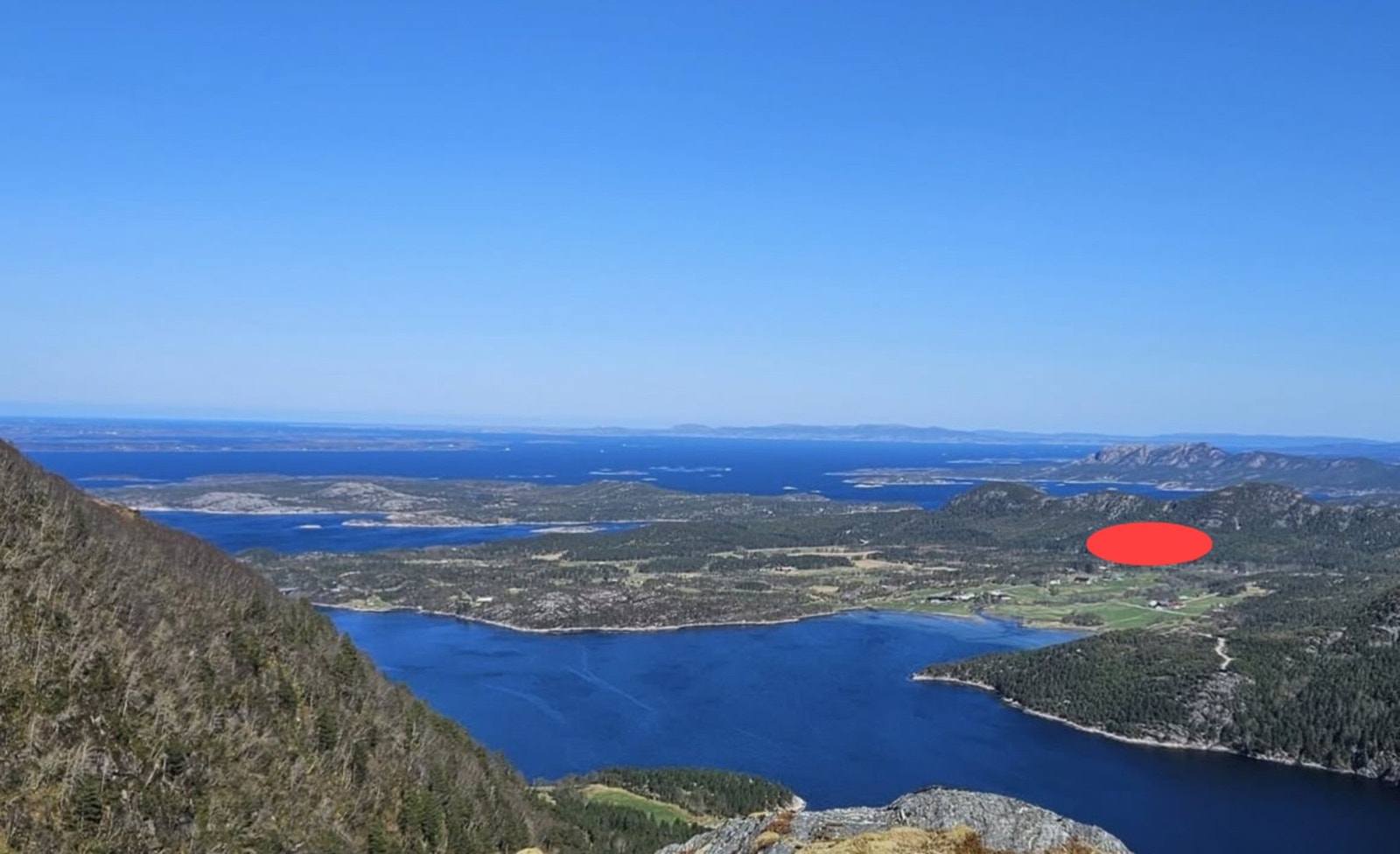 Trollskaret panorama sett fra syd Galleribilde