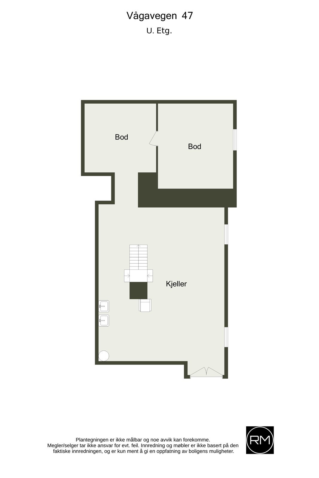 Plantegning U-etasje Galleribilde