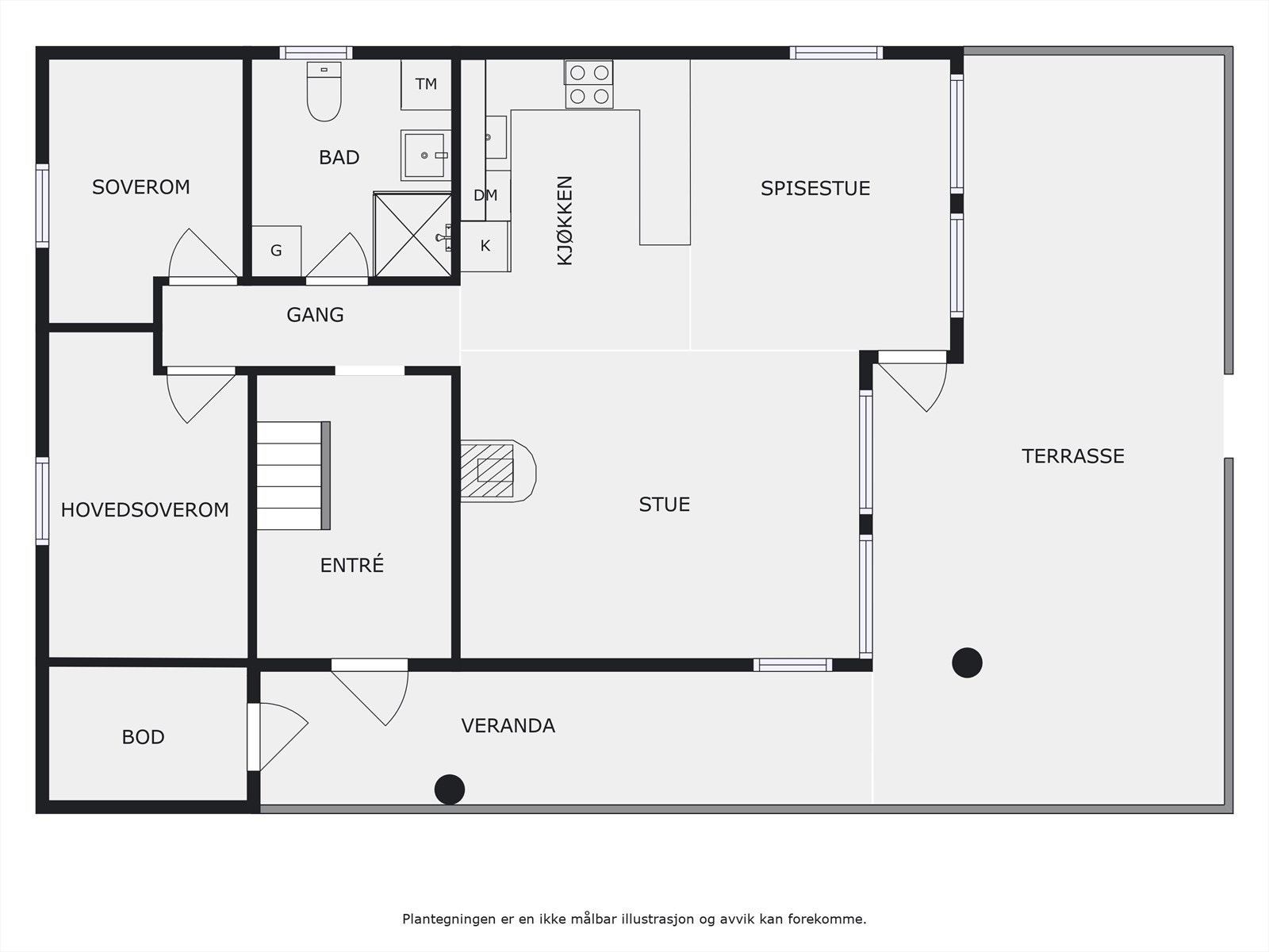 Plantegning 1. etasje. Galleribilde
