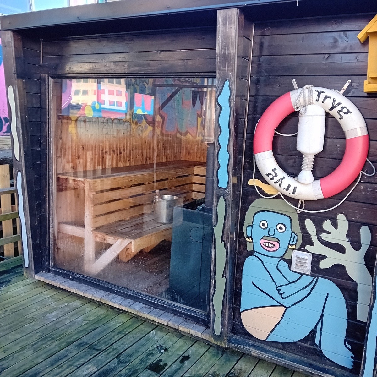 3 min walking to sauna. Galleribilde