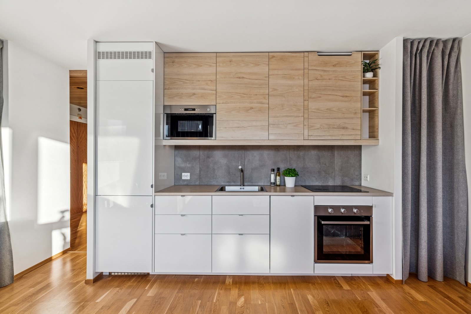 Kjøkken nyoppført i 2021, alle hvitevarer er integrert Galleribilde