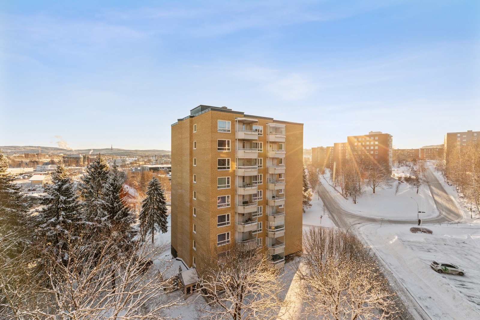 Deler av utsikt fra balkongen Galleribilde