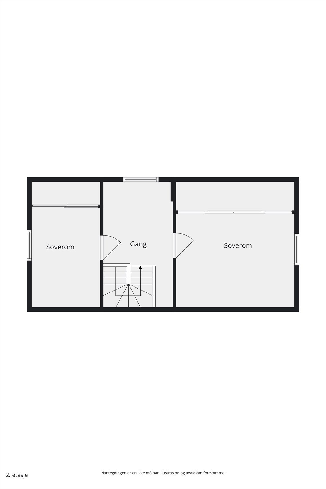Plantegning for 2. etasje. Galleribilde