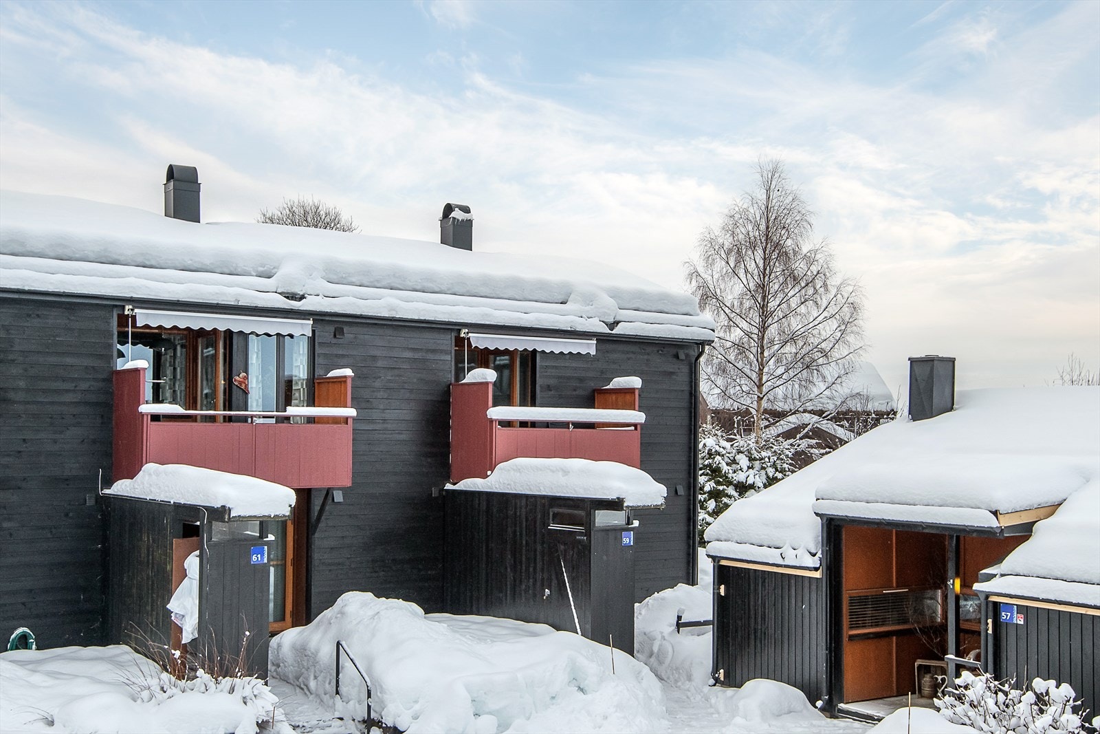 Boligen ligger på enden. Galleribilde