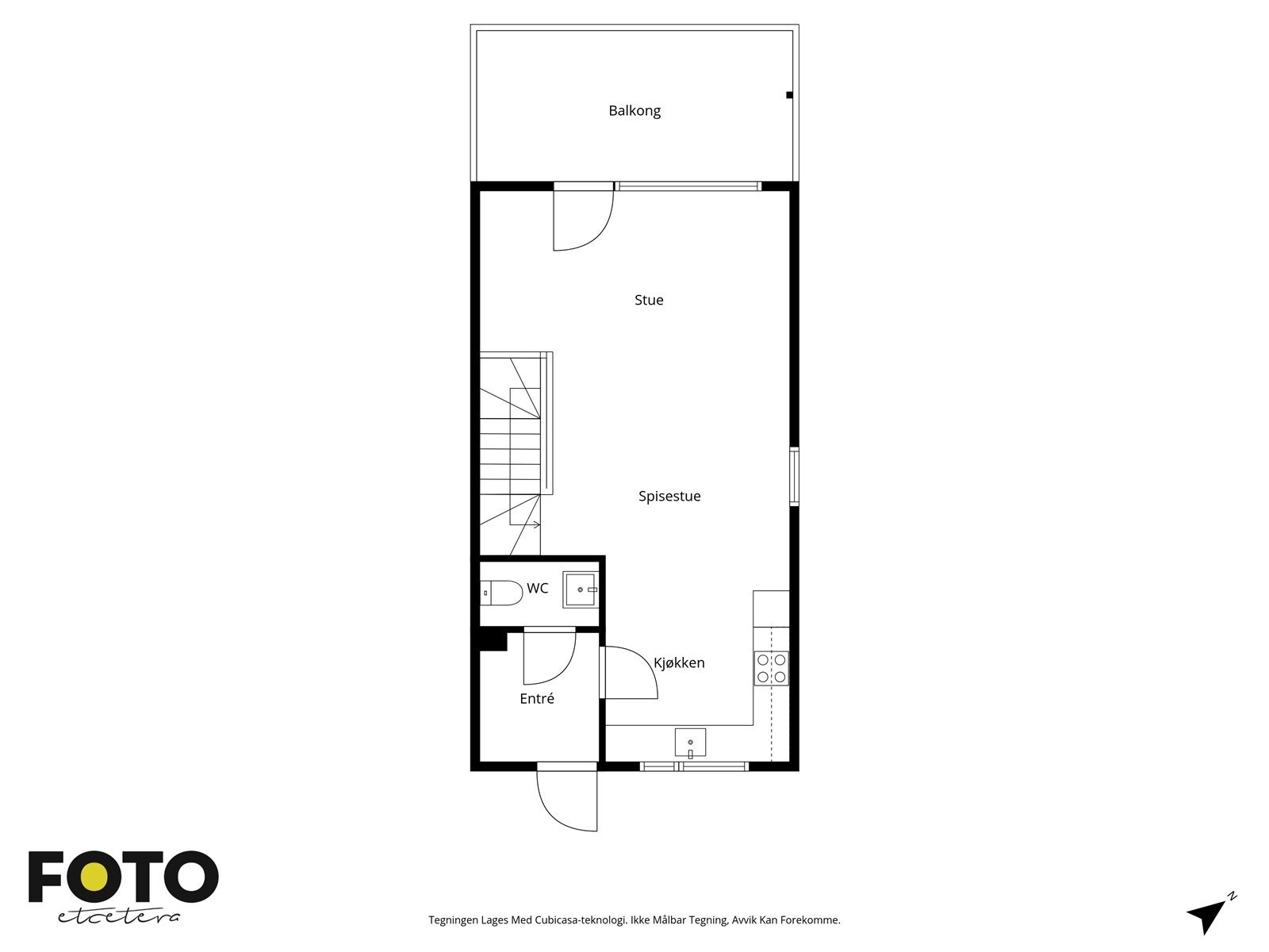 Planløsning hovedetasje. Galleribilde