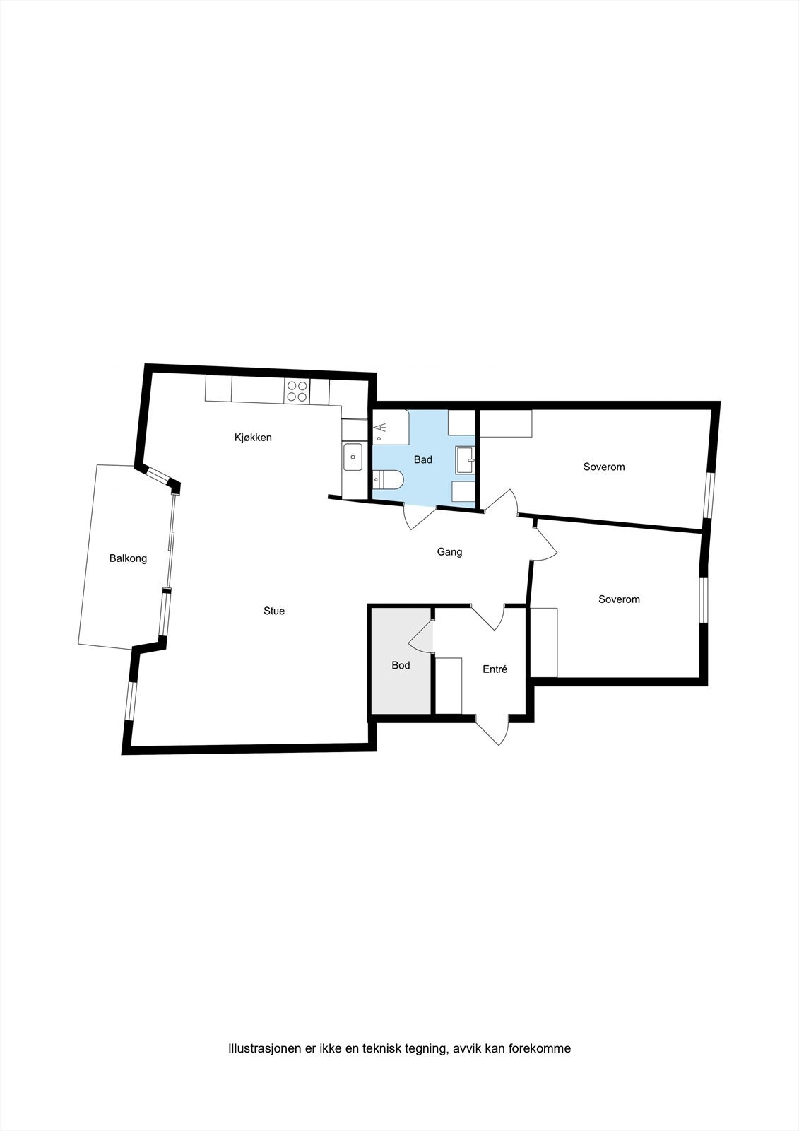 Planskisse Galleribilde