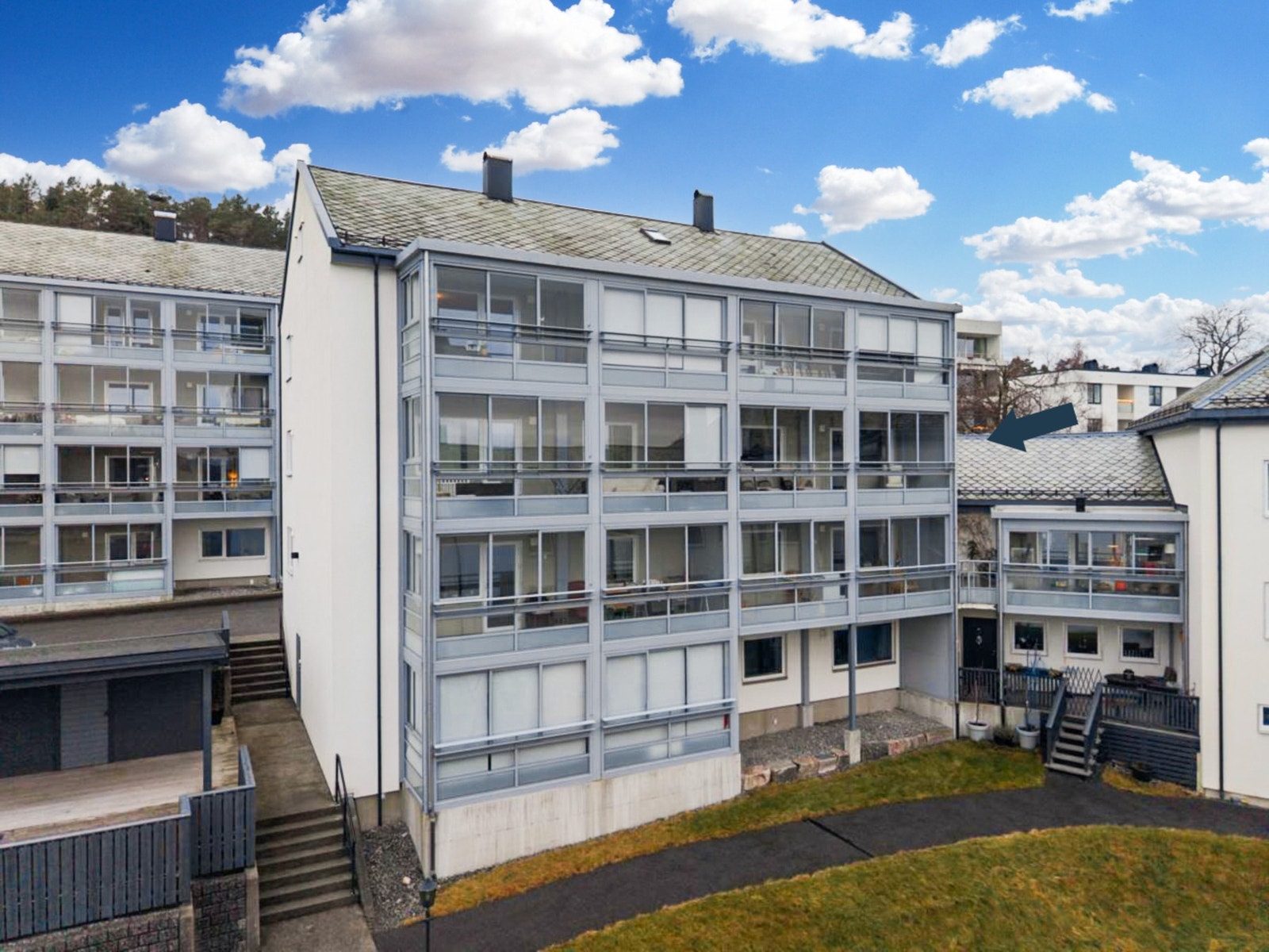 Et borettslaget som er godt vedlikeholdt. Galleribilde