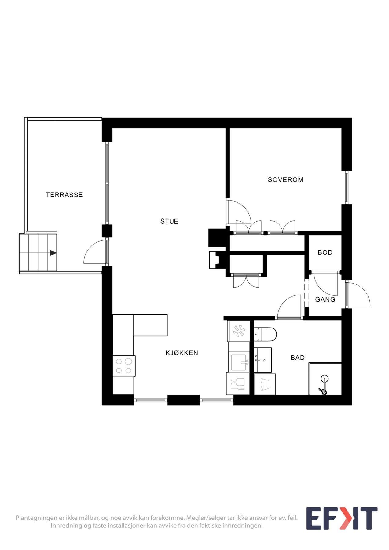 Plantegning Løkavegen 21 Galleribilde
