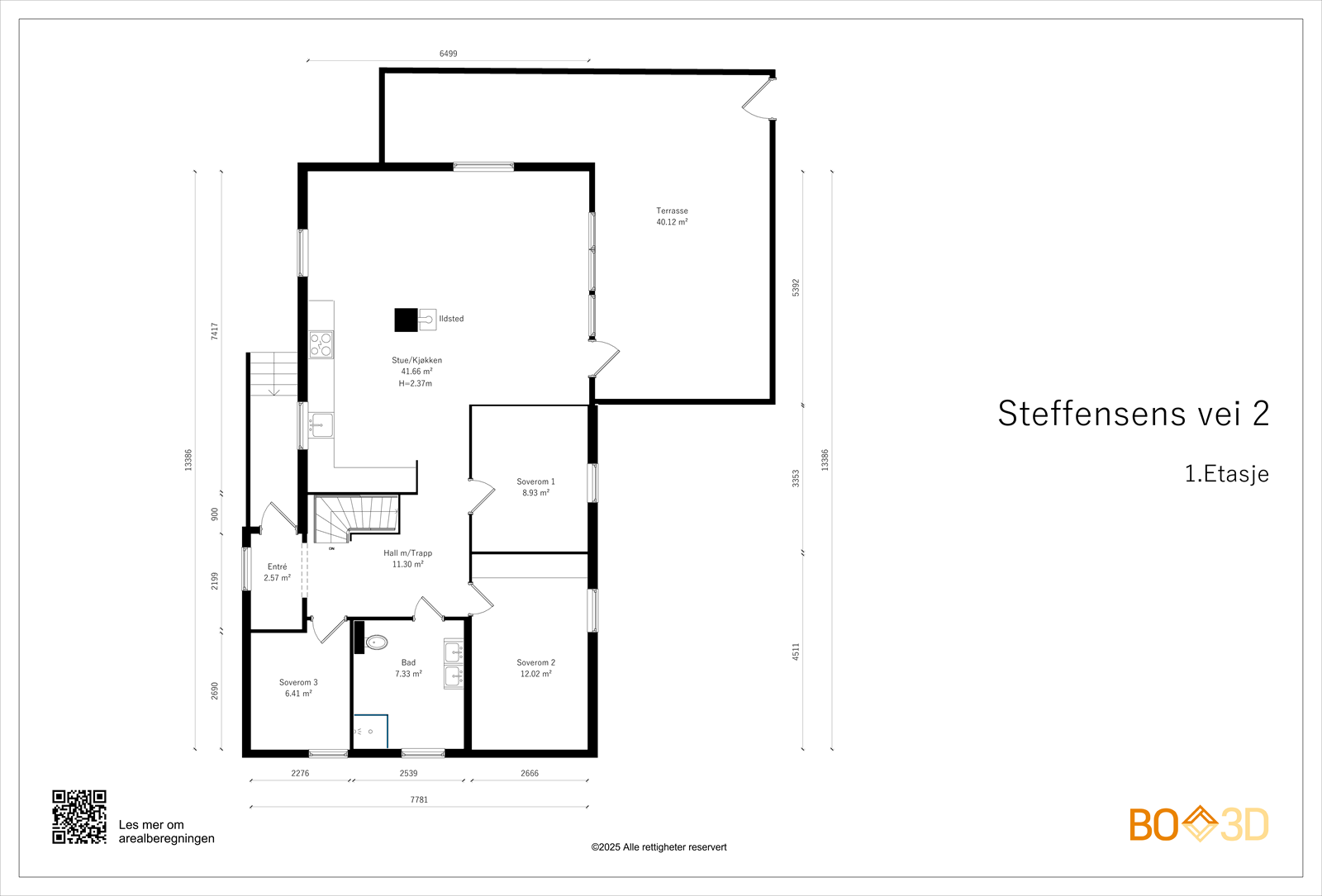 Planskisse 1. etasje Galleribilde