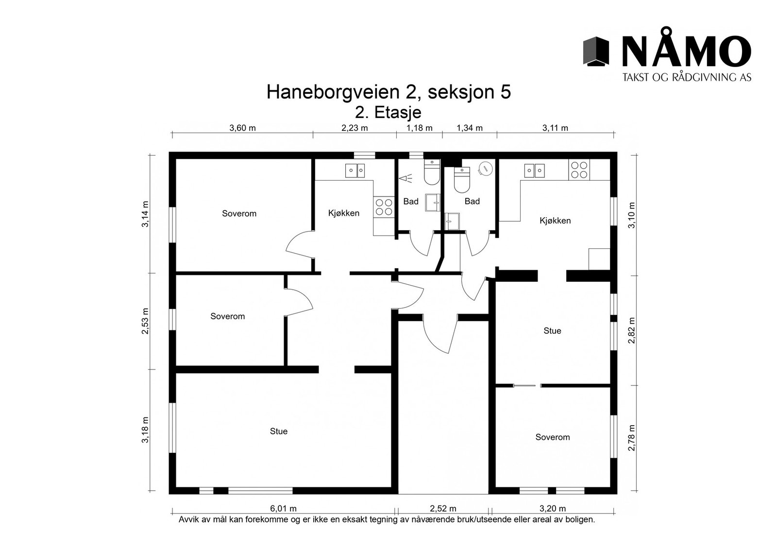 Plantegning over hele etasjen. Galleribilde