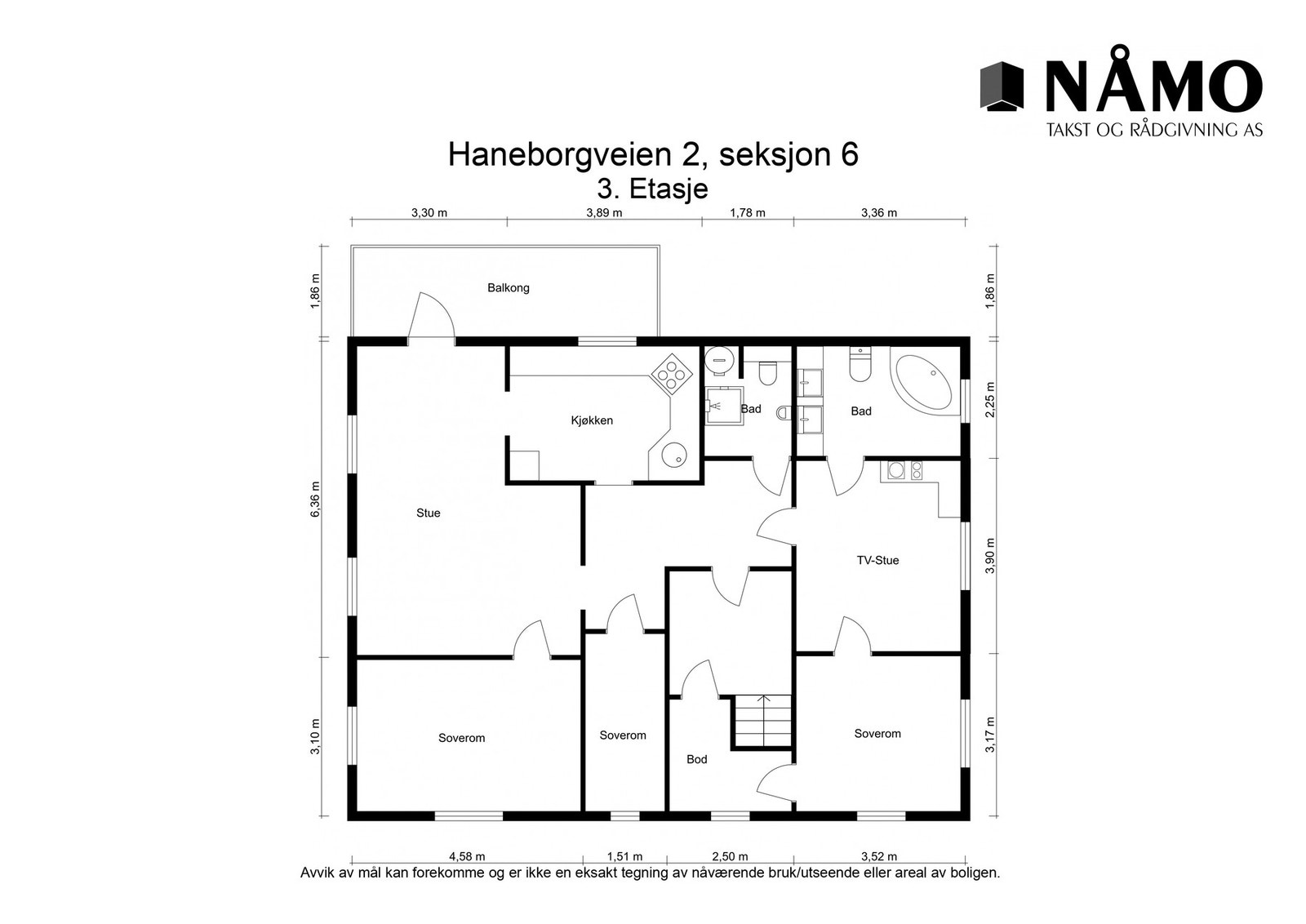 Plantegning over hele etasjen. Galleribilde