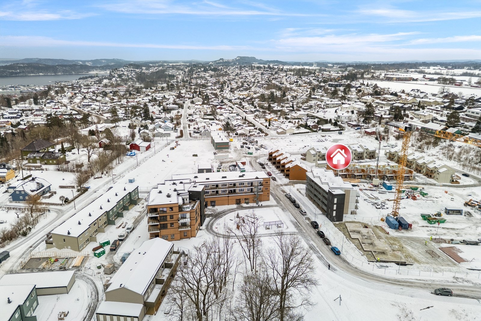 Solberg Hageby har sentral beliggenhet med kort vei til E18 og Holmestrand stasjon. Galleribilde