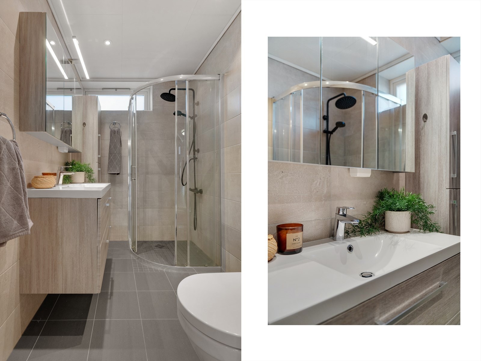 - Badet er helfliset og ble modernisert i 2016 - Galleribilde