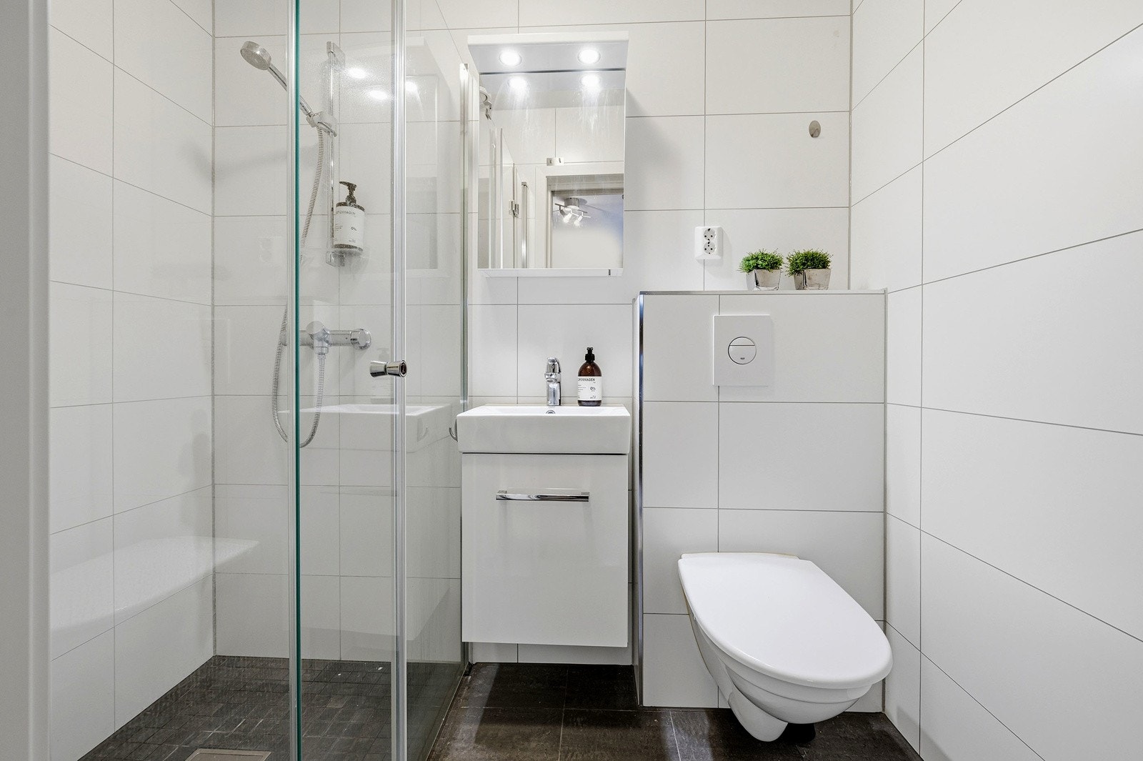 Badet i hybelen Galleribilde