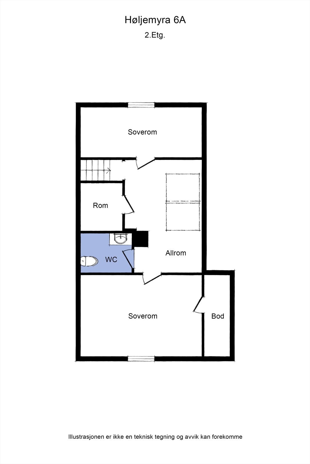 Plantegning 2. etg Galleribilde