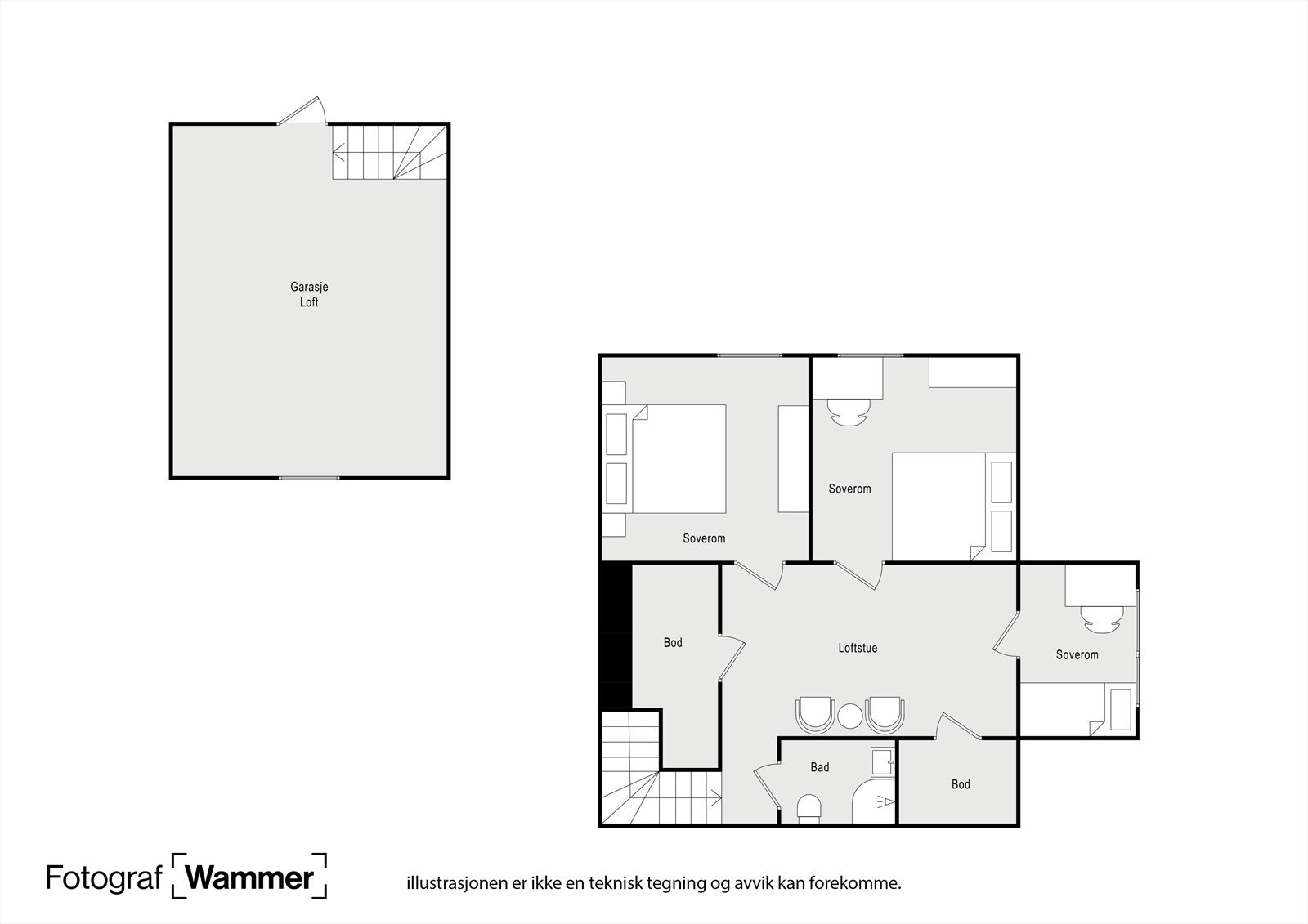 Planskisse 2. etasje Galleribilde