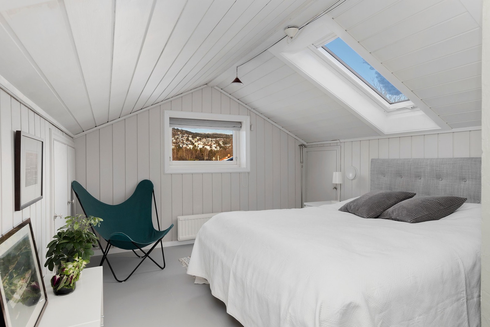 "Soverom" loftsetasje. Rommet er ikke angitt i bygningstegningene. Galleribilde