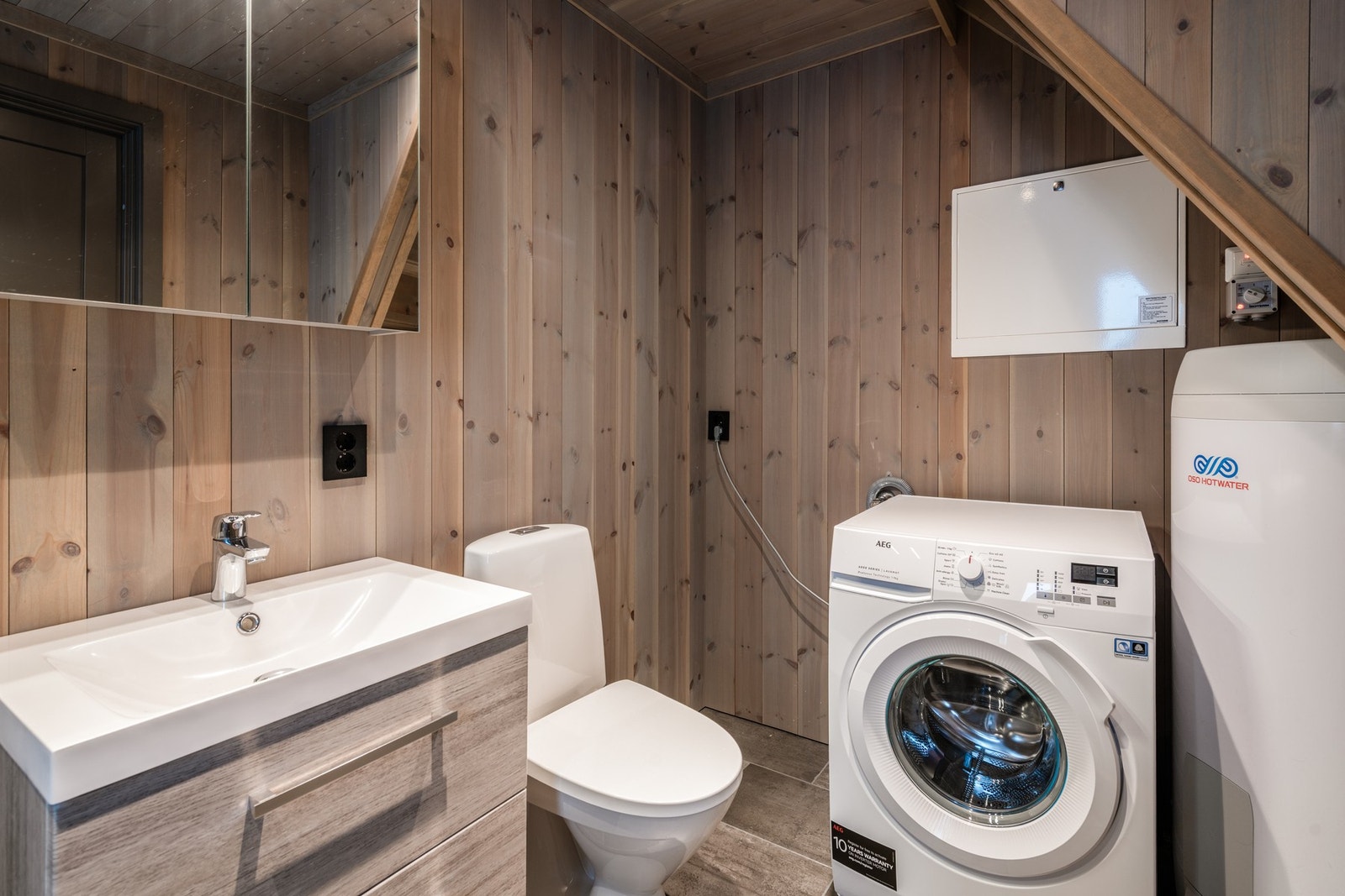 Badet har opplegg for vaskemaskin Galleribilde