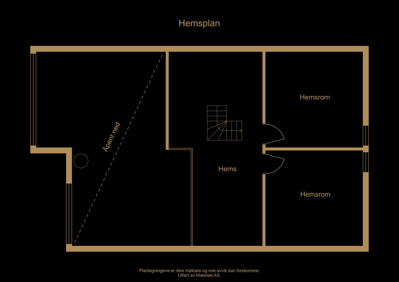 Plantegning hemsplan - illustrasjon, avvik kan forekomme Galleribilde