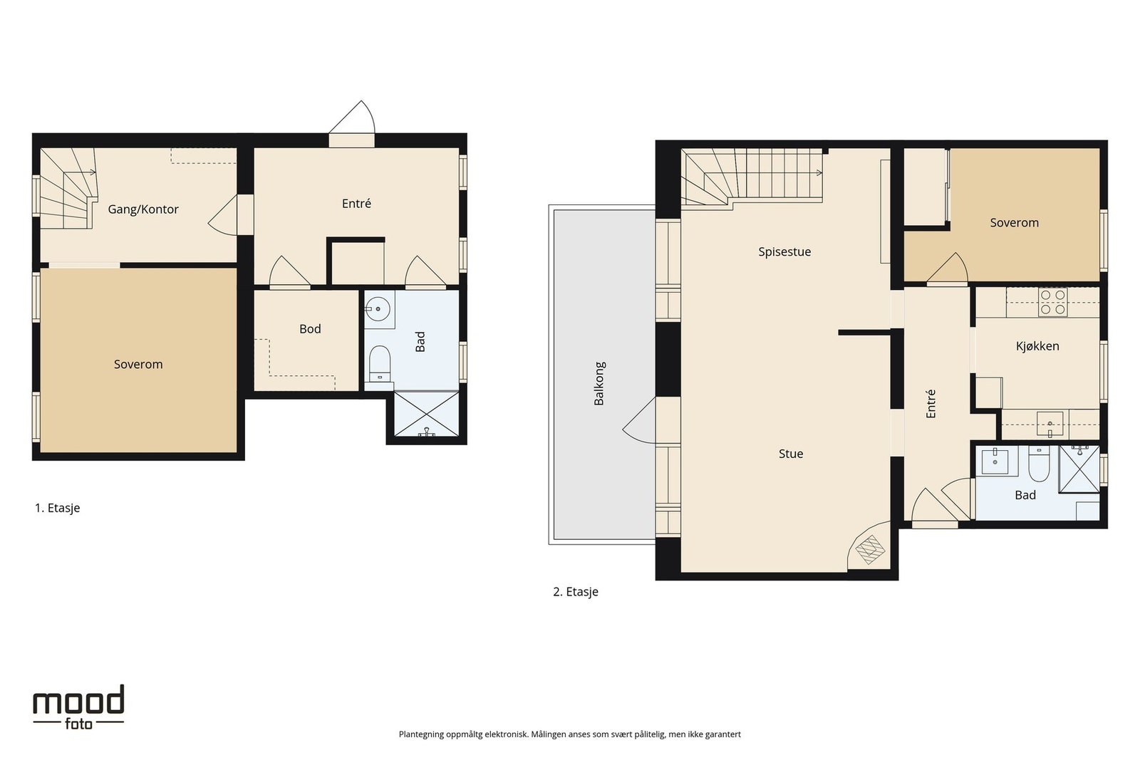- Planløsning begge etasjer - Galleribilde