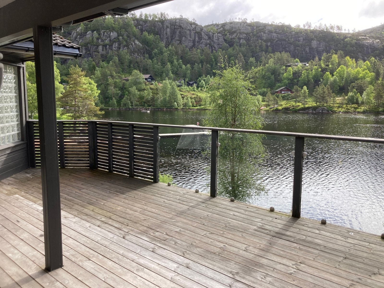 Utsikt fra terrassen Galleribilde