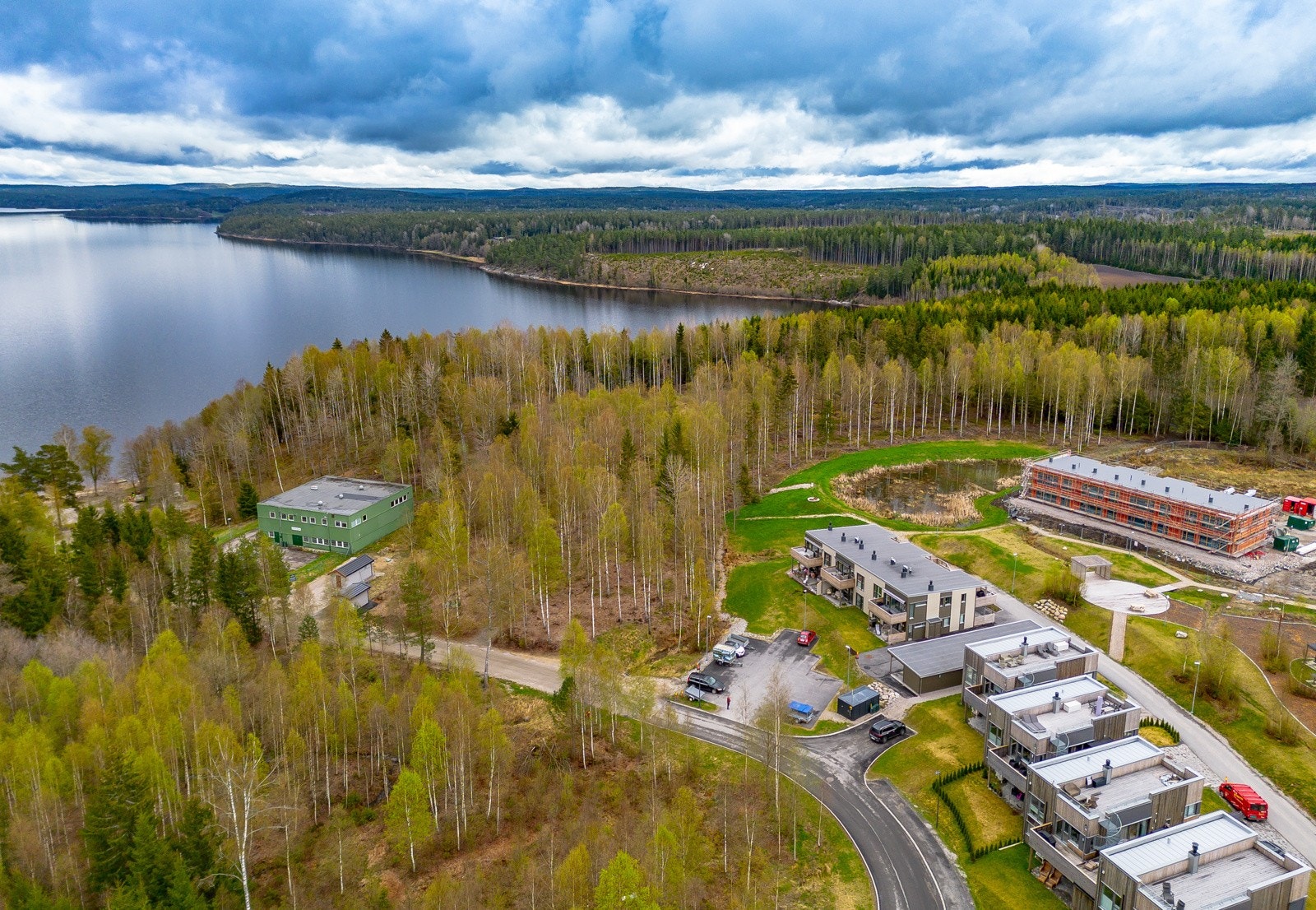 Området er utbygget med ulike boligtyper, og er under utvikling Galleribilde