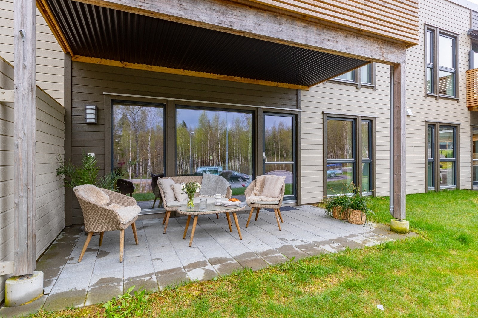 Flott uteplass mot vest Galleribilde