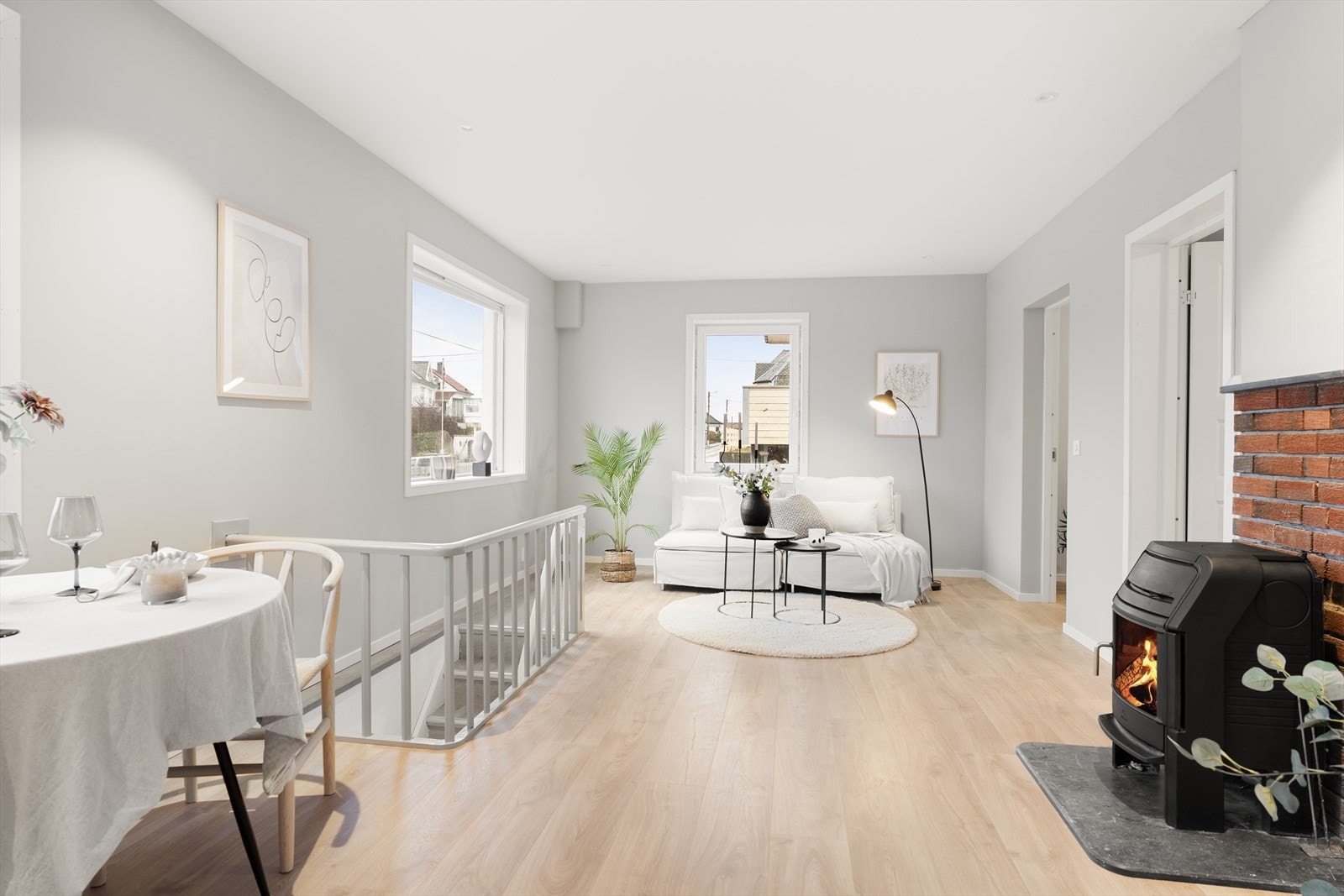 Rommet har peisovn. Galleribilde