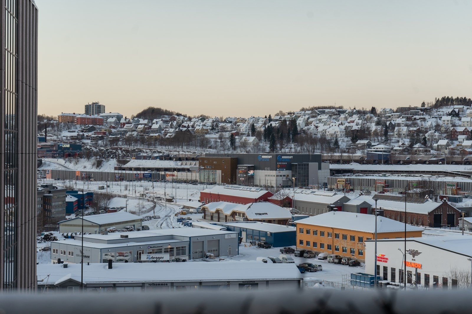 Utsikt fra balkong Galleribilde