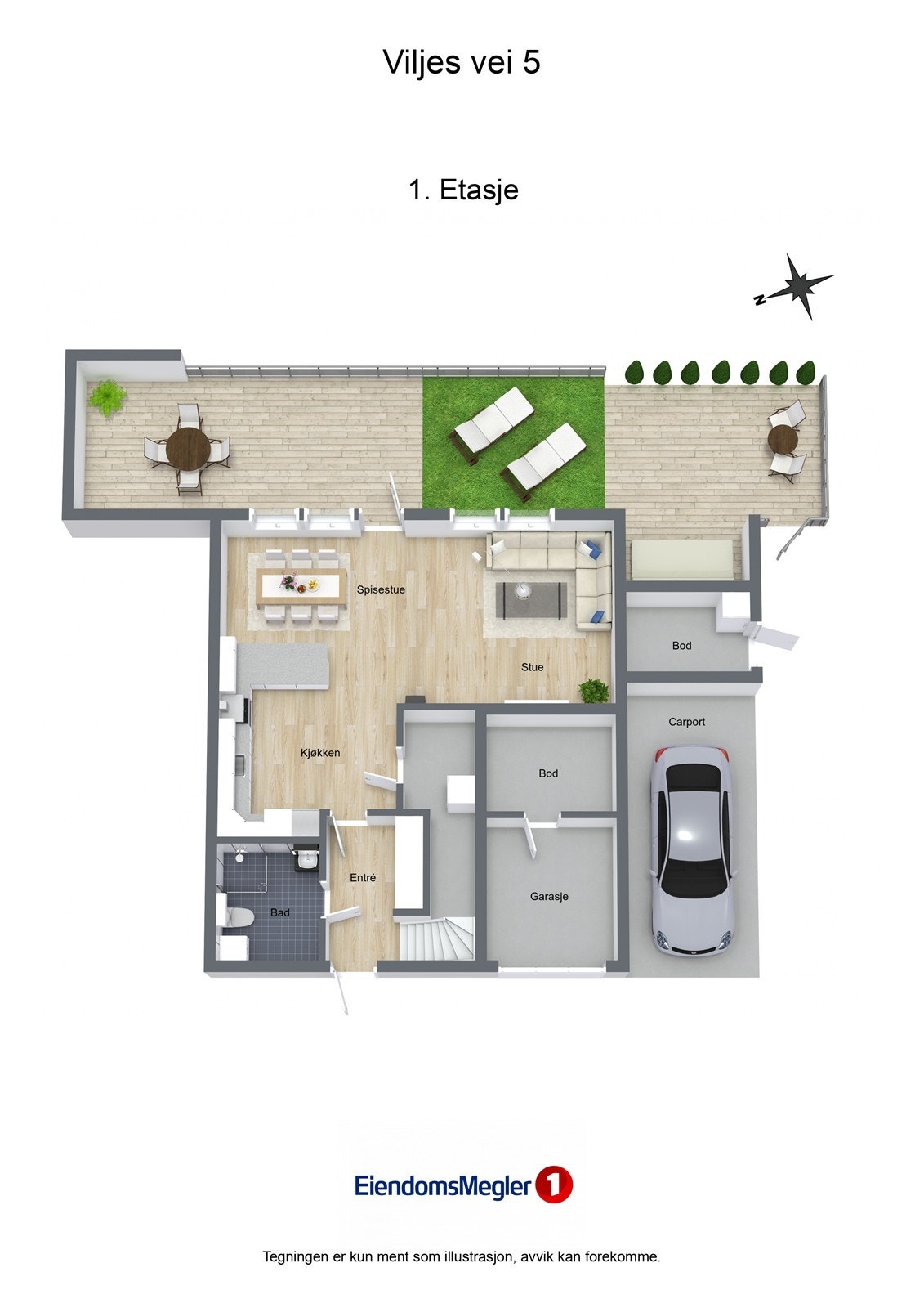 Veiledende plantegning - Ikke målbar Galleribilde