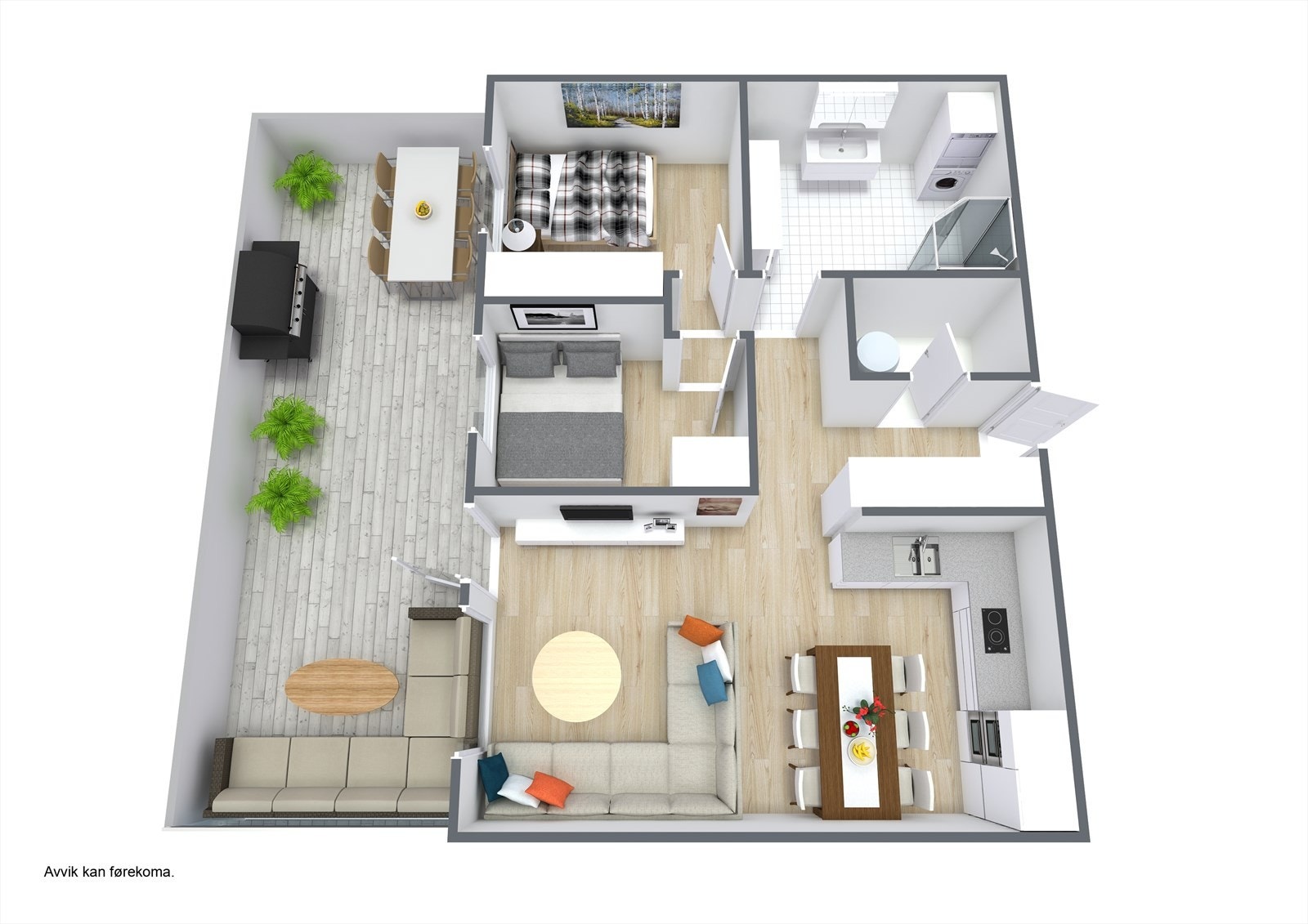 Planteikning 3D Galleribilde