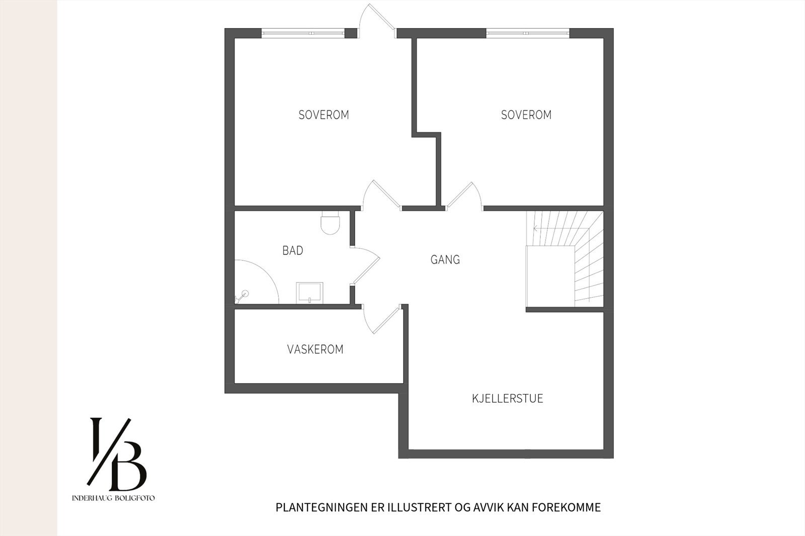 Plantegning underetasje. Galleribilde