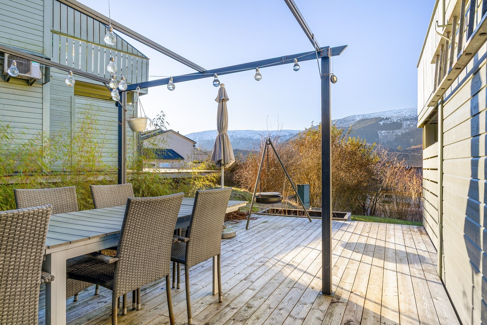 Solrikt uteområde, selv på vinterstid. Galleribilde