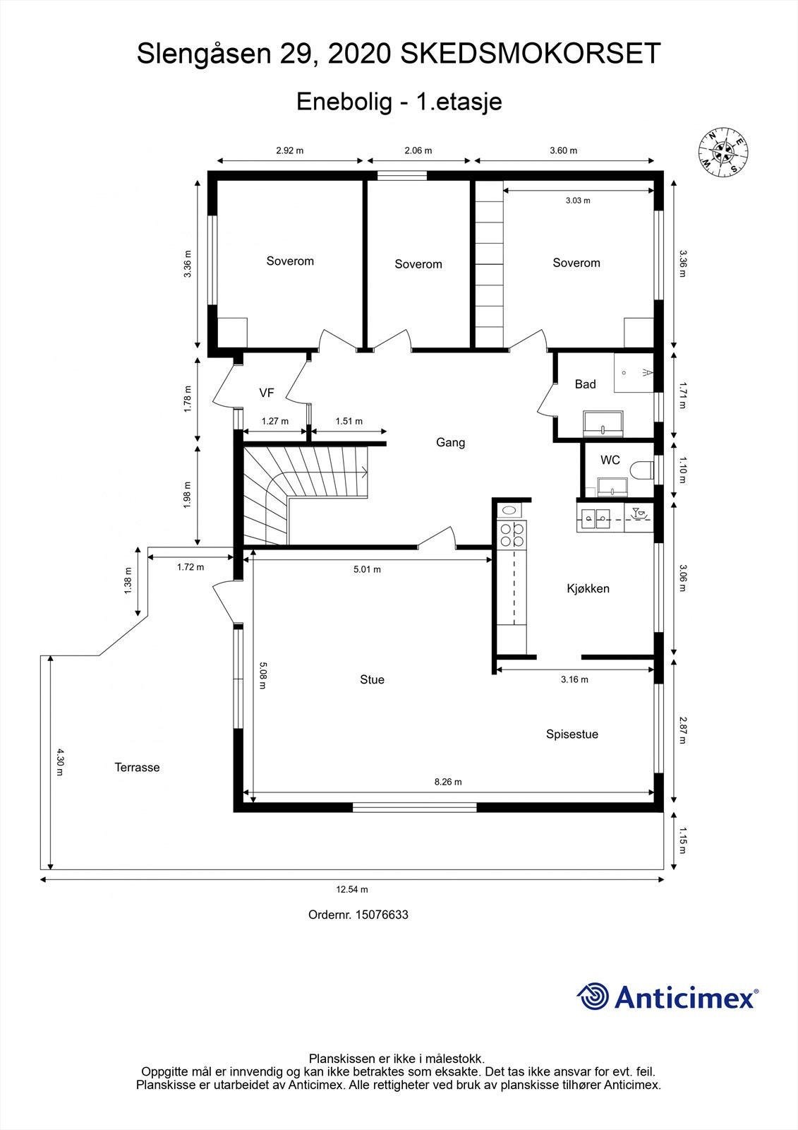 Plantegning - 1.etasje Galleribilde