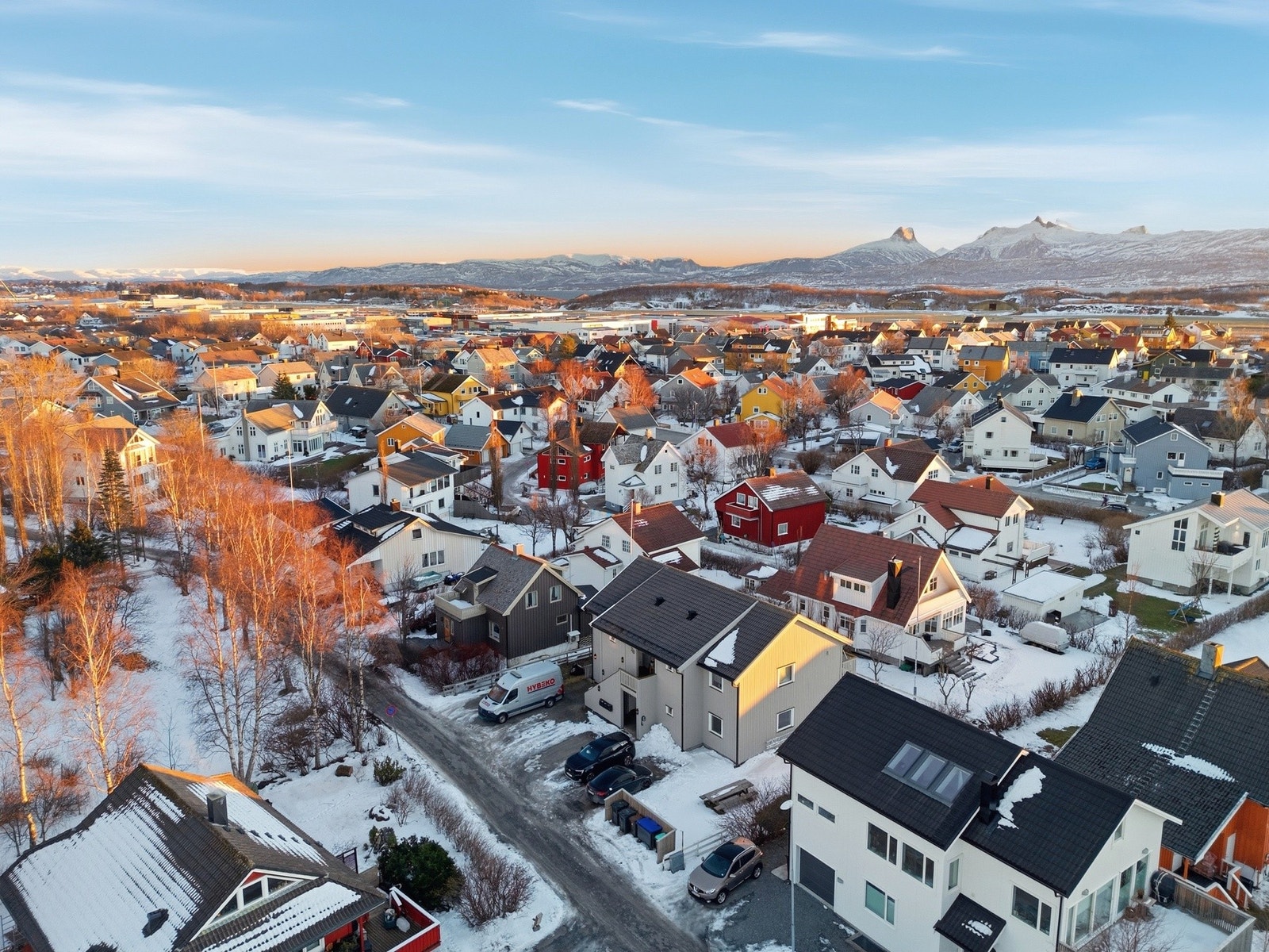 Bjørkveien er en rolig sidegate i Midtbyen, med lite trafikk. Galleribilde