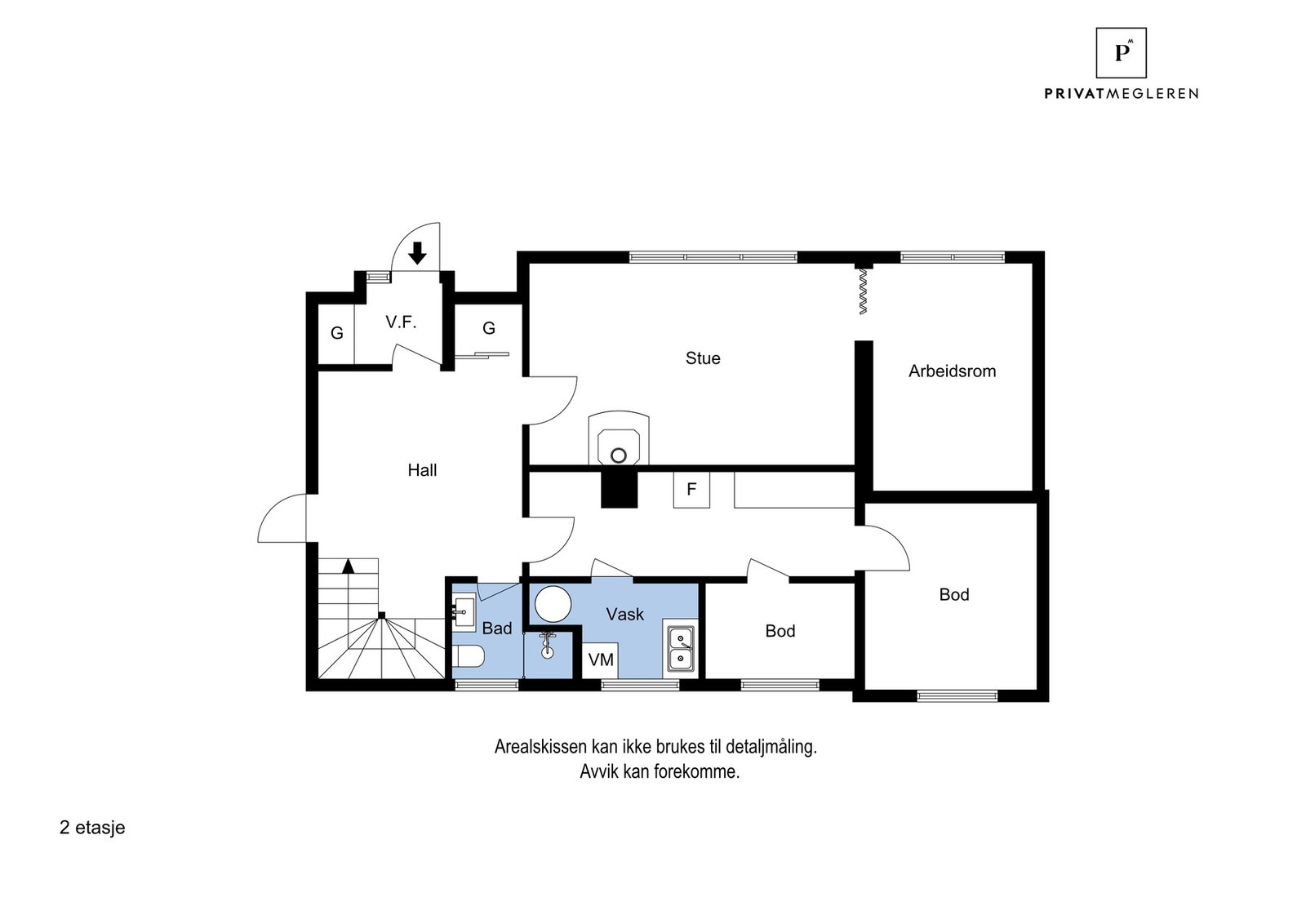Plantegning underetasje Galleribilde