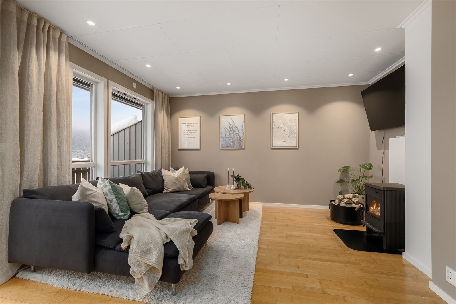 Lun parkett på gulvet. Galleribilde