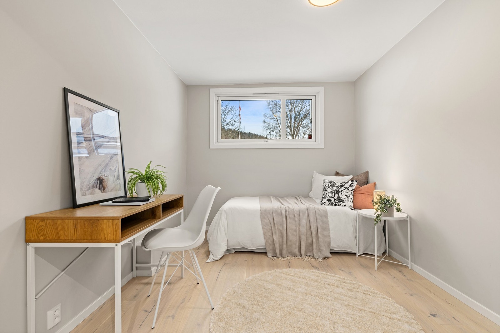 Det andre soverommet egner seg godt som et barnerom eller arbeidsrom. Galleribilde