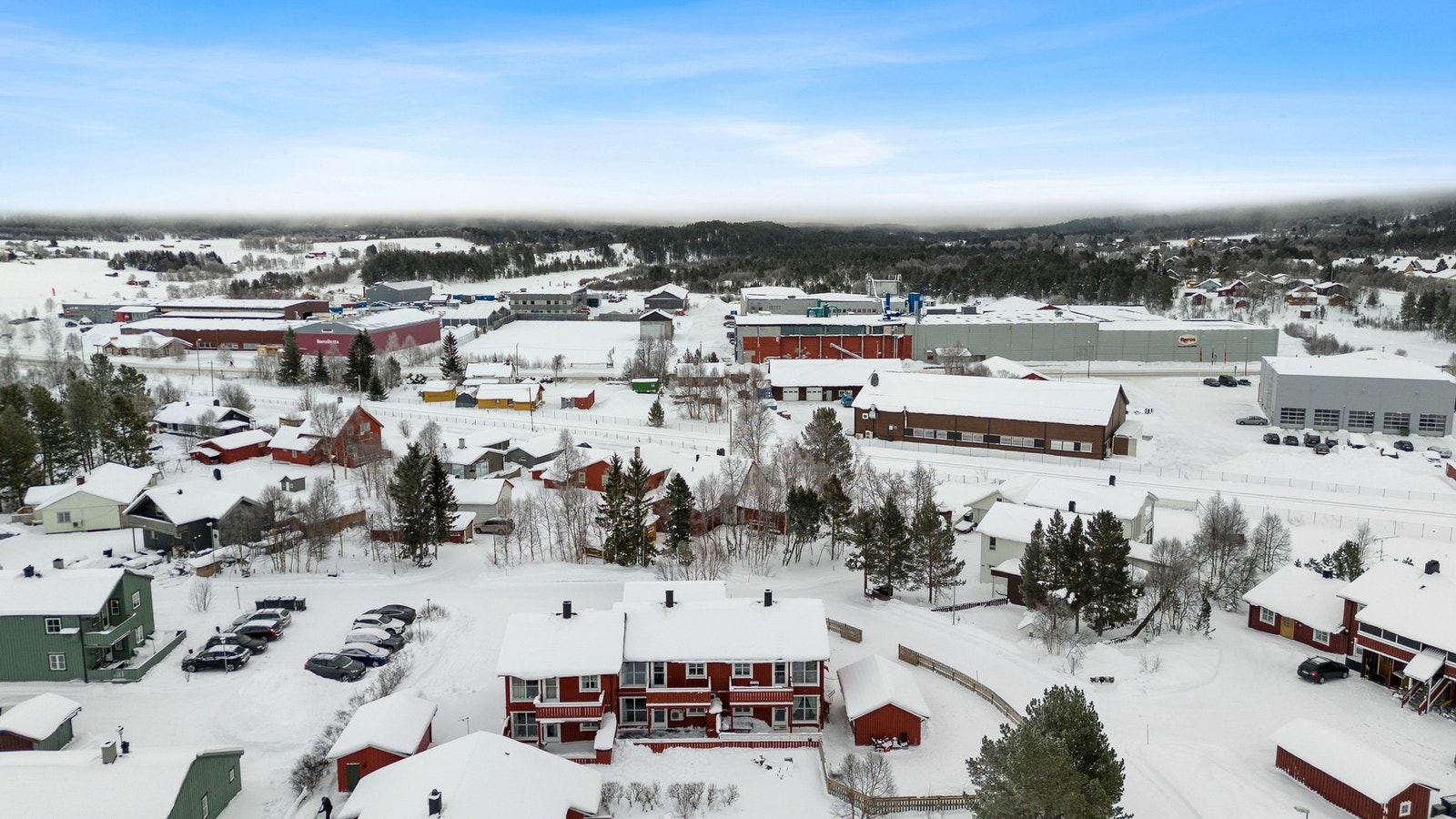 Eiendommen består av 5 rekkehus. Galleribilde