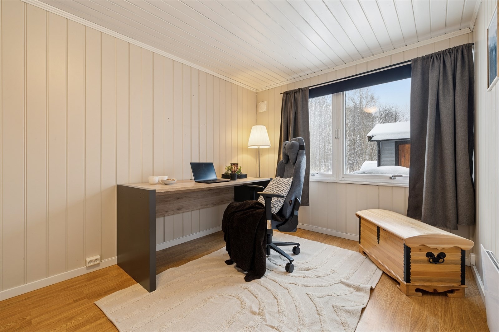 Rommet brukes i dag til kontor. Galleribilde